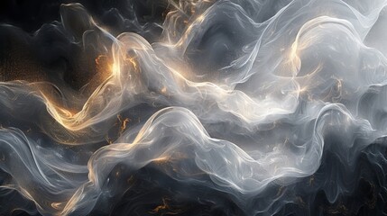 Discover the ethereal beauty of light particles weaving through abstract textures, crafting scenes of digital serenity
