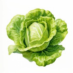lettuce watercolor
