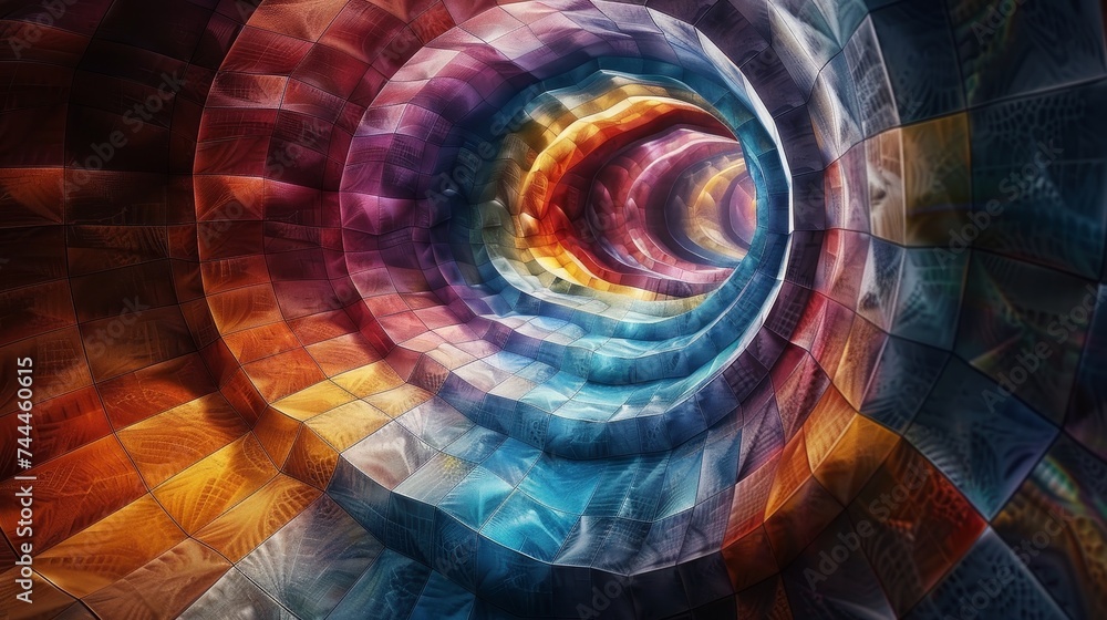 Aufkleber visualize a digital canvas where geometric patterns and abstract textures come alive, crafting a mes