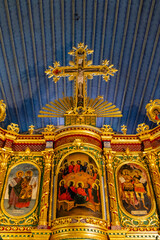 Interior of the Church of St Constantine and Helena. Plovdiv, Bulgaria, Southeast Europe.