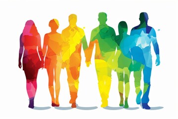 LGBTQ Pride maya blue. Rainbow spirited colorful friendship diversity Flag. Gradient motley colored pride progress LGBT rights parade festival gay liberation diverse gender illustration