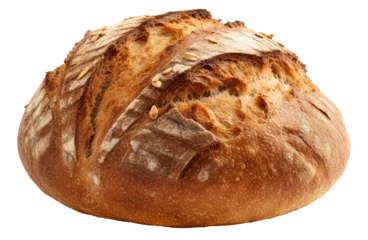Photo sur Aluminium Boulangerie loaf of bread isolated on transparent background