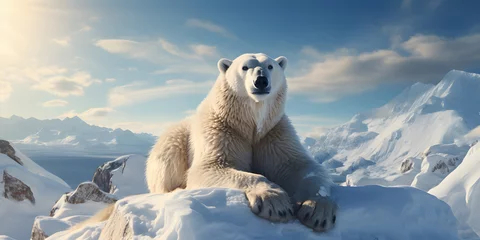  Polar Bear Relaxing on Ice © Resdika