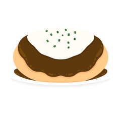 Omurice Cartoon illustration Omurice Omelette Cartoon illustration Omelet Cartoon illustration Food Cartoon