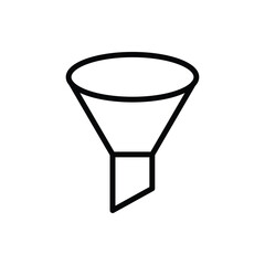 funnel icon vector template simple and clean