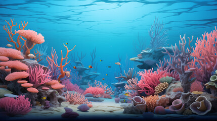 coral reef in the sea © Rida