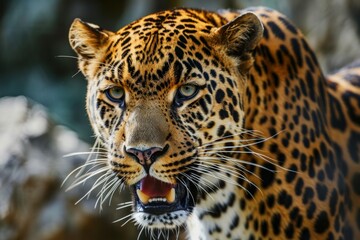 Jaguar alerta en hábitat natural