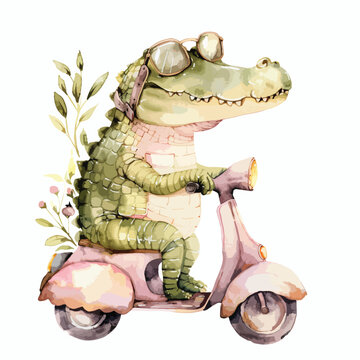 Beautiful stock illustration with cute watercolor