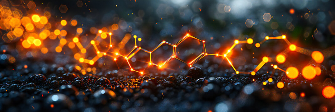 Exploring the intricate world of molecules, a visual journey through chemistry and science with a focus on atomic bonds