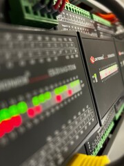 Automation system PLC modules with leds