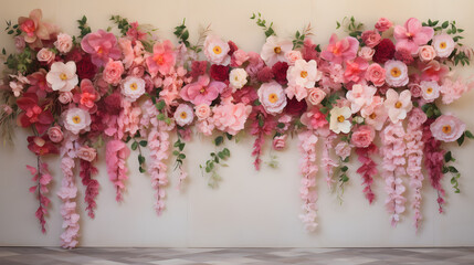 Vibrant Floral Garland - An Aesthetic Accessory for Celebrations and Decorations