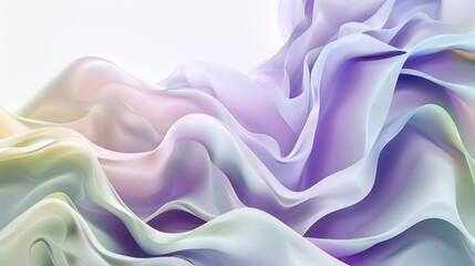 Fototapeta premium Abstract wavy gradient background in light purple and light green color as wallpaper illustriation