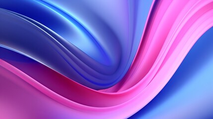 Futuristic Abstract Gradient Neon Illustration in Blue, Violet, and Pink - Graphic Design Wallpaper