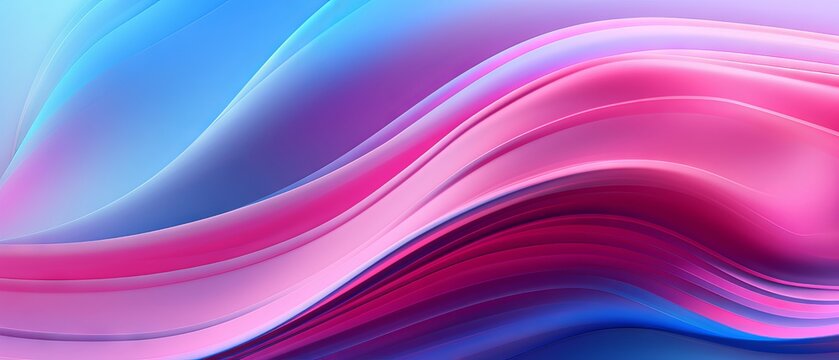 Futuristic Abstract Gradient Neon Illustration in Blue, Violet, and Pink - Graphic Design Wallpaper