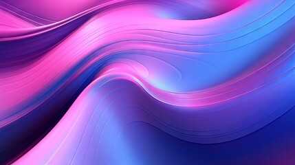 Futuristic Abstract Gradient Neon Illustration in Blue, Violet, and Pink - Graphic Design Wallpaper