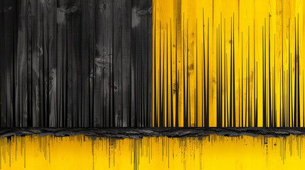 Forest Black and Yellow wallpaper 3d render