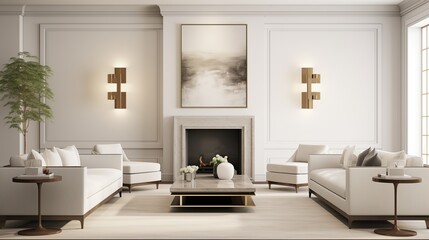 Fototapeta na wymiar Minimalist Luxury Elevate minimalism with touches of luxury