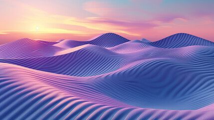 Purple and Sundown Pink and Burgundy Background 3d render