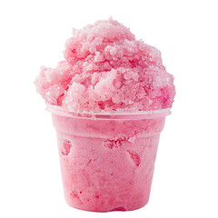 Snow Cone, transparent background, isolated image, generative AI