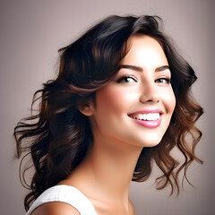 Fototapeta premium Be with this beautiful girl!