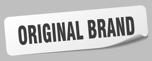 original brand sticker. original brand label
