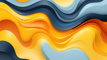 abstract yellow and gray background with waves