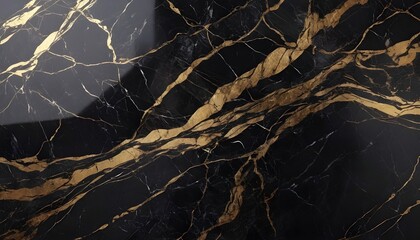 Balck and gold marble tile texture, polished