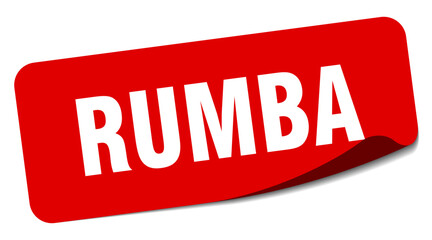 rumba sticker. rumba label