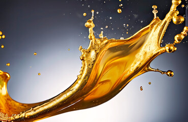 splashes of liquid gold