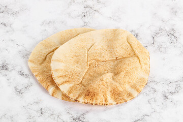 Traditional eastern round pita bread