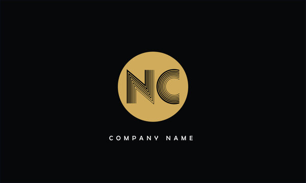NC, CN, N, C Abstract Letters Logo Monogram