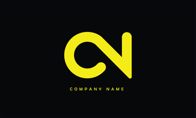 Fototapeta premium NC, CN, N, C Abstract Letters Logo Monogram