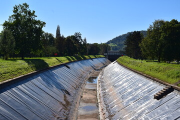 water channel of a reservoir
