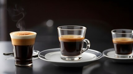 Fototapeta premium cup of coffee with milk, ai generated