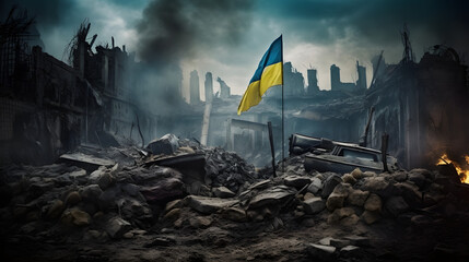 Ukranian flag of war