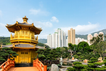 Fototapeta na wymiar Hong Kong, Nan Lian Garden