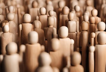 Massive Hiring Wooden Figurines Embody Recruitment The Recruitment Wave