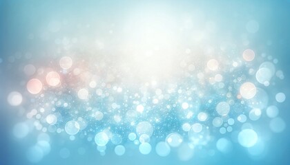 Obraz premium a soft, dreamy bokeh background in shades of light blue The bokeh effect sense of depth wallpaper background landscape texture 
