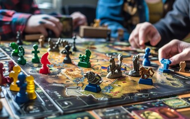 Board Game Nights - A selection of popular board games set up for a game night, highlighting the joy of tabletop gaming.