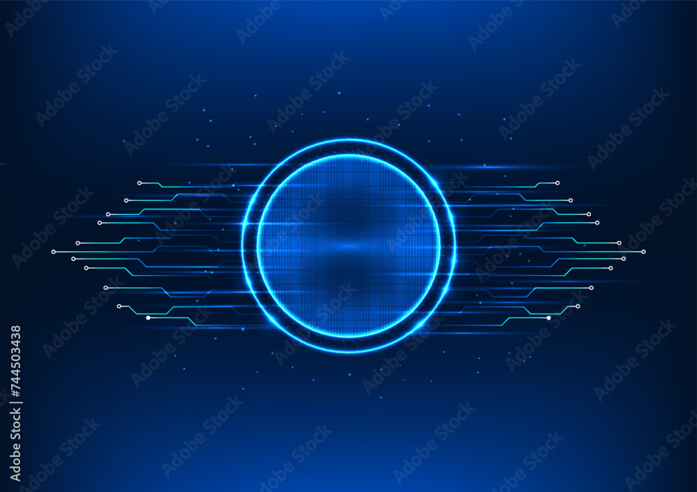 Poster screen technology background it is a vector illustration designed to look modern and high-tech. the 