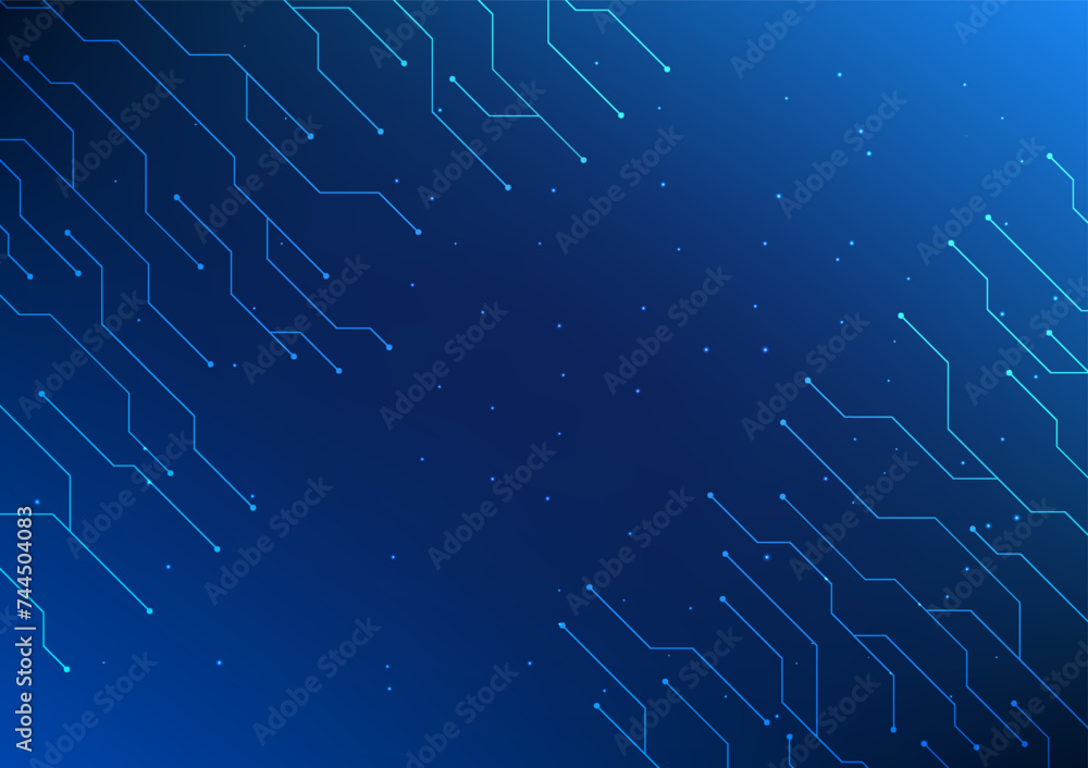 Poster abstract background technology technological circuits are on the boards of high-tech electronic devi
