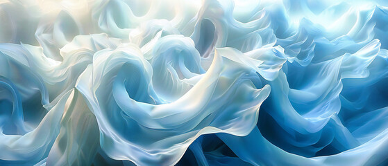 Fototapeta premium A floral tapestry in soft focus, where the delicate beauty of spring blossoms creates a romantic, textured backdrop