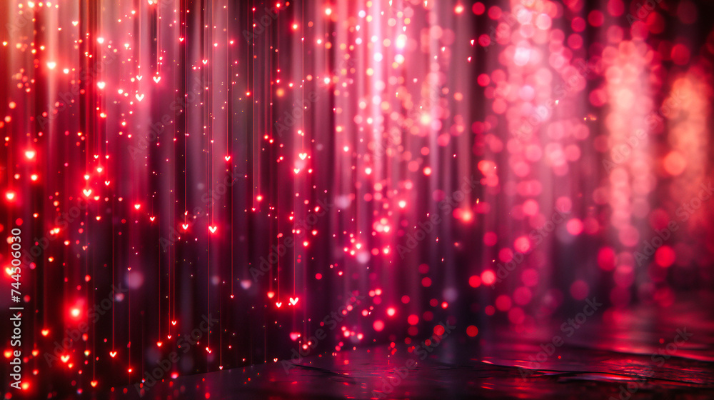 Poster a dreamy abstract background, where soft bokeh and light trails merge to create a magical space of c