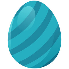 blue diagonal curve on Easter egg