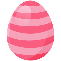 pink curve line on Easter egg
