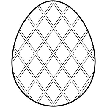 recommend clip art: Easter egg outline
