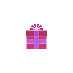  Gift box icon isolated on transparent background