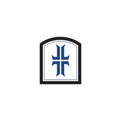 modern and minimalist church logo vector