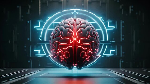 Abstract AI-generated background with neural tissues, organic shapes, biological elements, cells. The concept of of futuristic medical technologies, artificial intelligence and science.