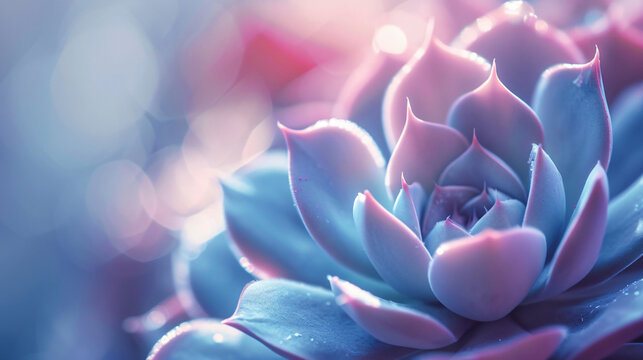 Macro photography of a succulent plant.